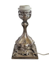 Antica vintage Lampada  da tavolo argento 800 elegante - Firenze 1950 ca.