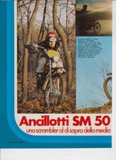 advertising TEST MOTO ANCILLOTTI SM 50 1974 -MOTOITALIANE REGOLARITA  EPOCA