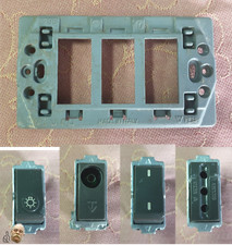 COMPONENTI PRESA INTERRUTTORE DEVIATORE PULSANTE TELAIO VETO PLURA ANNI 70