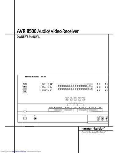 Harman kardon avr8500 - kardon,