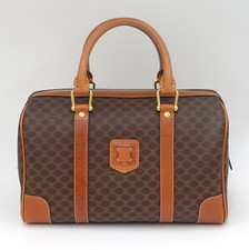 Borsa CELINE Macadam Boston borsa a mano pelle PVC marrone #8830