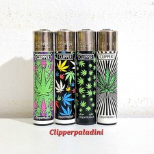 Accendini Clipper, Lighters, Mecheros, Feuerzeuge, Briquets, Leaves 9, Limited 