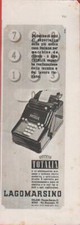 Calcolatrice Totalia Lagomarsino. Pubblicita 1941
