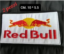 2x Red Bull  Motociclismo Sport diam cm 10 x 5.5 Toppa Ricamo