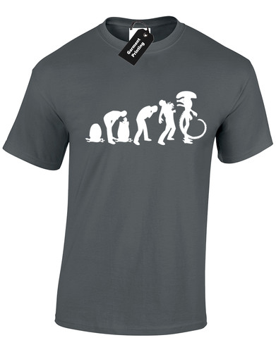 Evolution alien shirt - evolution,