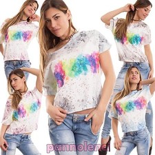 Maglia donna multicolor