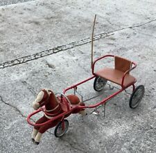 Calesse Cavallino Triciclo A Pedali Vintage Gioco Da Collezione