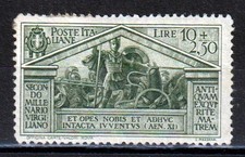 REGNO 1930 Bimillenario nascita Virgilio  10 lire + 2,50 MLH