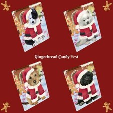 Calamita frigo natalizia pan di zenzero candyfest cane gatto animali domestici amanti della foto