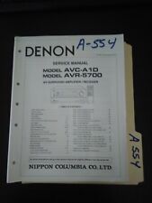 Denon AVC-A1D AVR-5700 manuale di servizio libretto riparazione originale 