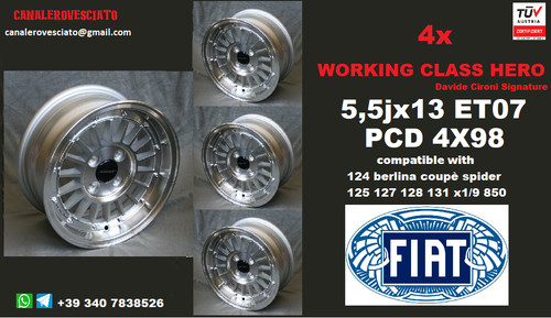 Cerchi pollici 4x98 fiat - 13,