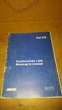 manuale officina fiat 131 mirafiori panorama supermirafiori  gen/1978