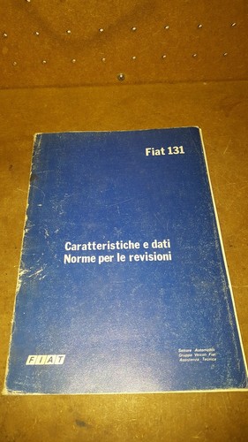 Manuale officina fiat 131 - officina,