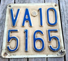 Targa vintage da collezione