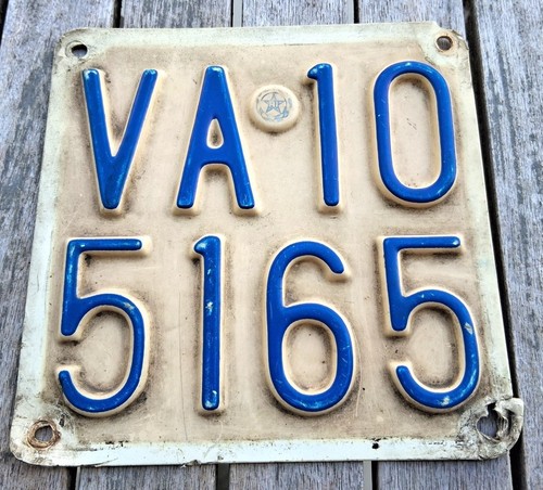Targa vintage collezione - da,