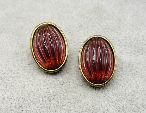 Orecchini vintage tono oro - orecchini,