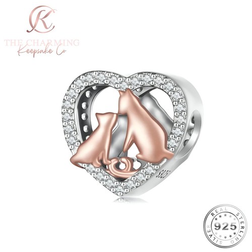 Ciondolo gatto argento - s925, e
