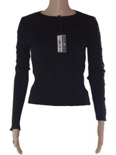 Kartika Maglia Pullover Donna Nero Stretch Made Italy Taglia M Medium