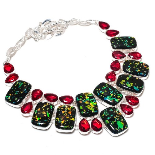 Collana pietre preziose - collana, di