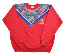 Felpa rossa girocollo vintage