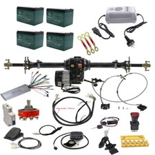 Kit Albero Posteriore Motore Differenziale Elettrico 48V 1000W Go Kart Drift Trike