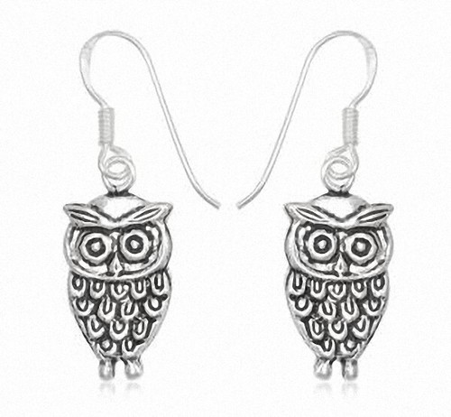 Orecchini gufo argento 925 - ,