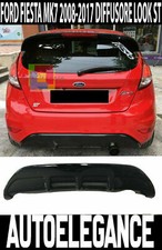 0509 FORD FIESTA MK7 08-17 DIFFUSORE SOTTO PARAURTI POSTERIORE ST ABS NERO