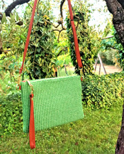 Borsa pochette mare vera rafia