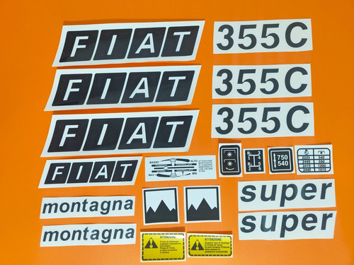 Adesivi decalcomanie fiat 355 - decalcomanie,