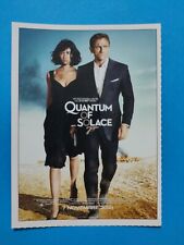 007 QUANTUM OF SOLACE - CARTOLINA FILM MINI LOCANDINA CIAK 2008 CM 10X14