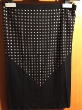 DENNY ROSE  TOP bustino borchie NERO tg. unica