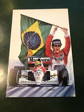 RARA CARTOLINA F1 FORMULA 1 GP SAN MARINO 1991 AYRTON SENNA MCLAREN.CREMONINI