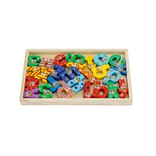 Gioco educativo legno alfabeto - gioco,