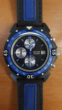 SECTOR EXPANDER EXP 101 - OROLOGIO CHRONOGRAPH NERO AZZURRO - VERY RARE