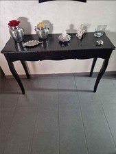 specchio piu consolle, colore nero pitonato Specchio 70x50 