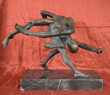 bronzo bronze Scultura in BRONZO Sergio Capellini "LOTTATORI" 1970