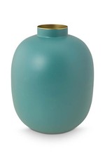 VASO ARREDO IN METALLO VERDE