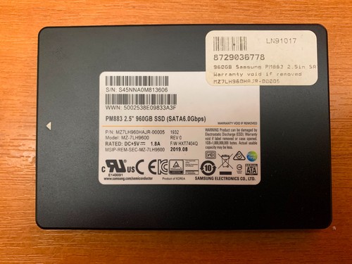 Samsung ssd pm883 960gb - 960gb, sata