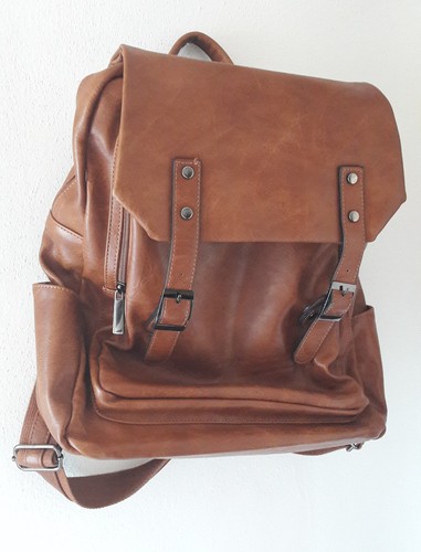 Zaino pelle uomo donna unisex - zaino,