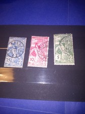 Timbres de Suisse N°86 à 88