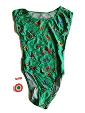 Body danza ginnastica fantasia farfalle - ANTON SPORT - TG IV - VINTAGE
