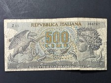 Banconota Italia 500 Lire 1966