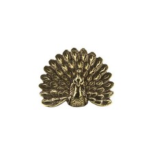 Statuina pavone ottone