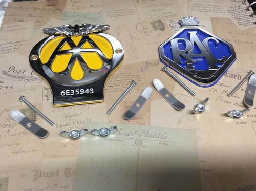 Classic car badge and rac - and,