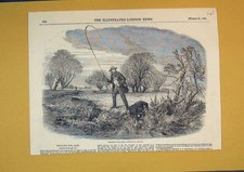Vecchia Stampa Antica Pesca