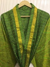 Abito lungo kimono verde pura