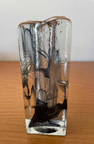 Vaso murano vetro con - con, venature