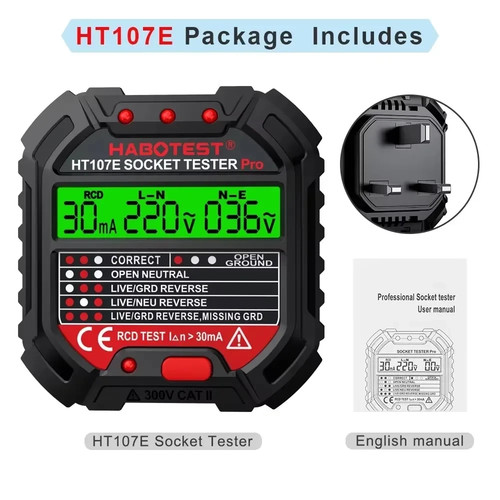 Ht107 pro tester presa - ht107,