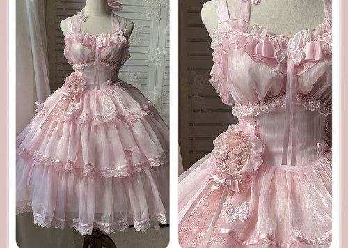 Vestito donna ragazza rosa
