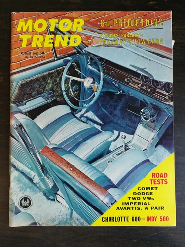 Motor trend agosto 1963 - motor,